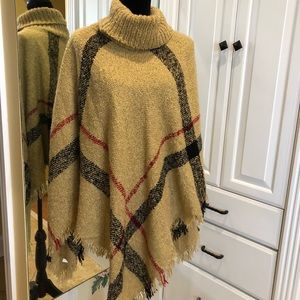 Multicolor poncho